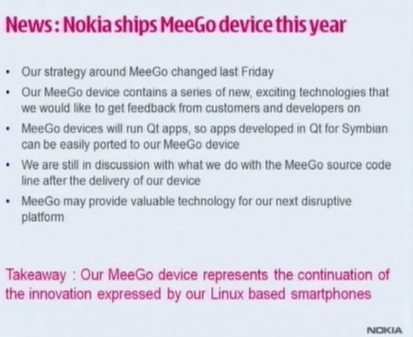 诺基亚MeeGo系统手机再次亮相 或将推出