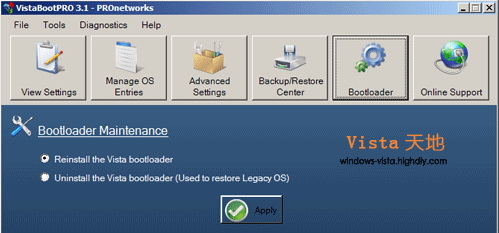 在预装Vista的PC上安装XP设置双启动