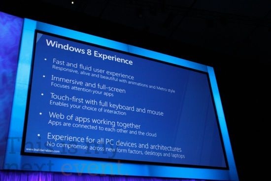 微软Build 2011大会展示Windows 8