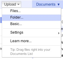Google Docs支持拖拽文件上传功能