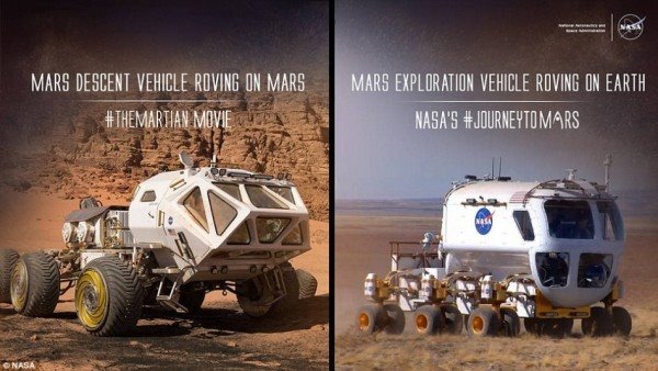 NASA公布高清图片：揭示电影《火星救援》中真实火星地形