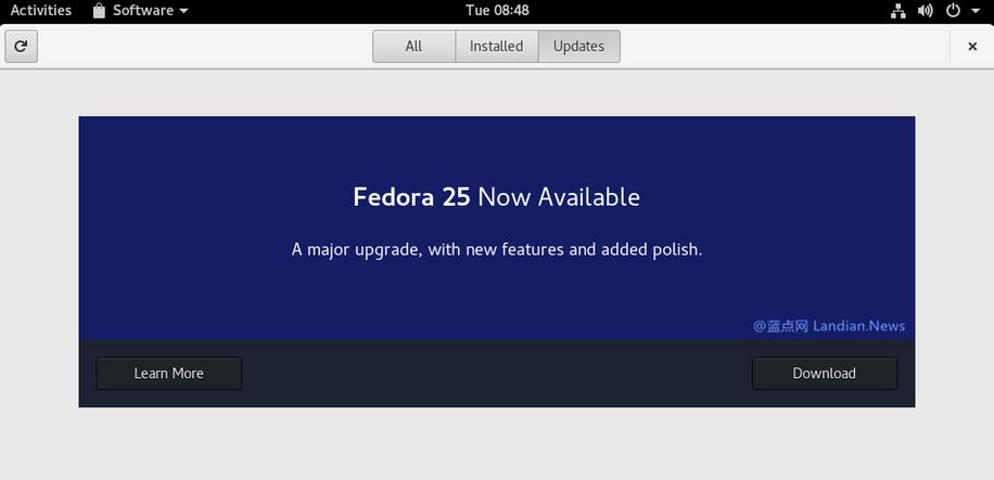 如何将Fedora 24升级至最新的Fedora 25版